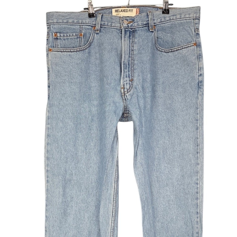 Levi's 550 Relaxed Fit Jeans Mens 38x34 Light Wash Blue Tapered Denim Cotton